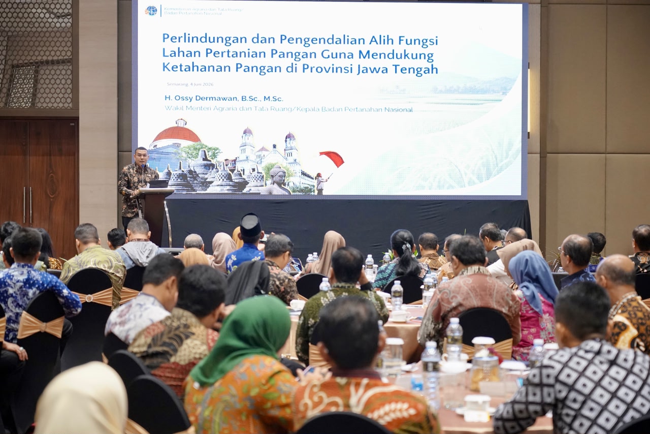 Wamen ATR/Waka BPN Tekankan Pentingnya Satu Data Sawah Nasional untuk Perkuat Perlindungan Lahan Pertanian