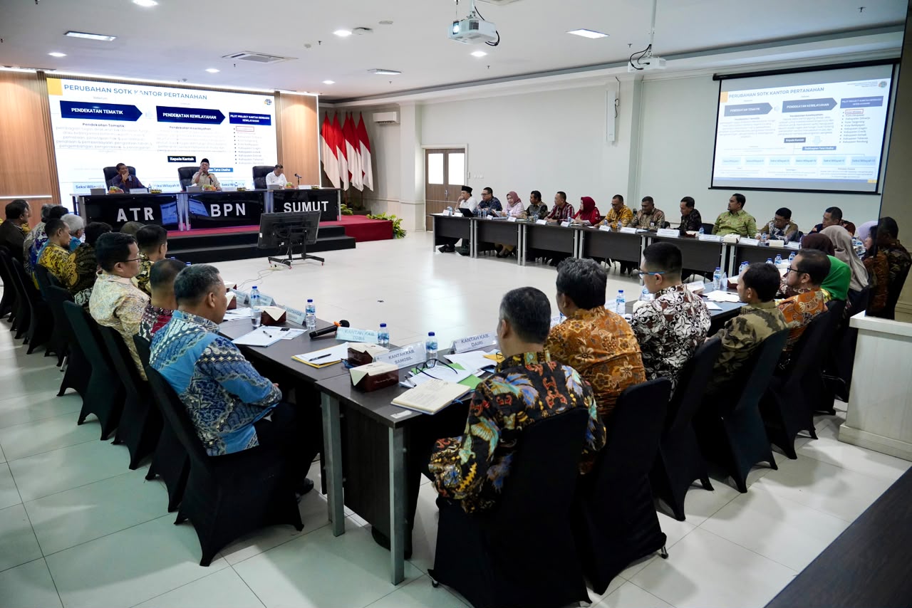 Pengarahan di Kanwil BPN Provinsi Sumatera Utara, Menteri Nusron Minta Jajaran Utamakan Kemudahan Layanan bagi Masyarakat